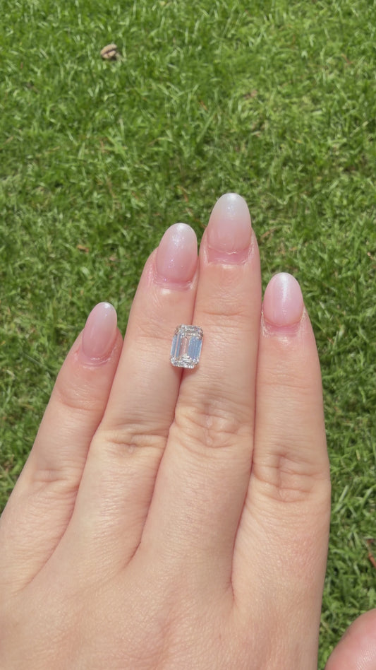 3.10CT Emerald Cut F VVS2 | Lab Grown Diamond